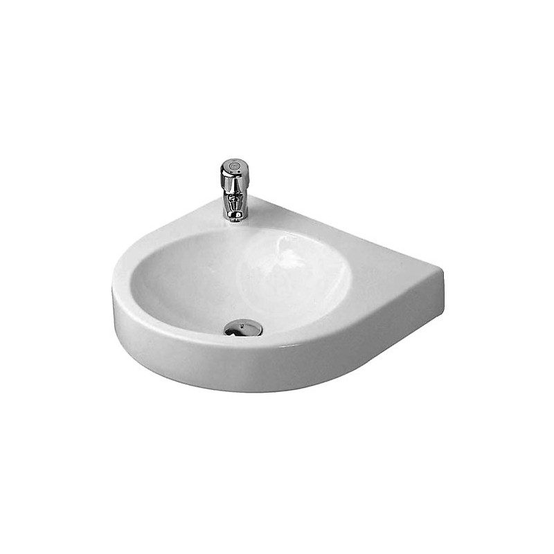 Duravit Umývadlo bez prepadu, 575 mm x 520 mm, biele – bezotvorové umývadlo 0449580000
