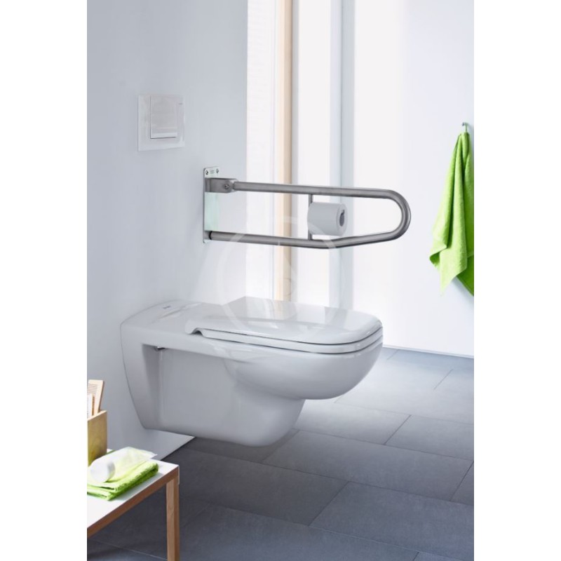 Duravit Závesné WC, bezbariérové, s HygieneGlaze, alpská biela 22280920002