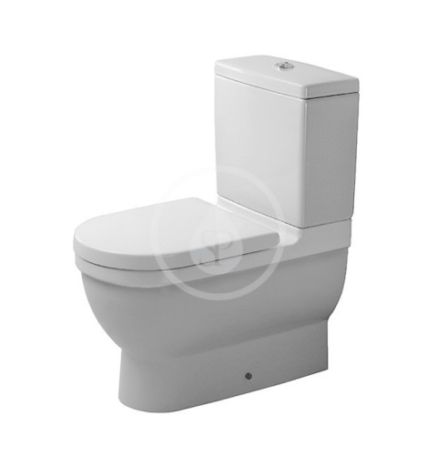 Duravit WC kombi misa, Vario odpad, s HygieneGlaze, alpská biela 0128092000