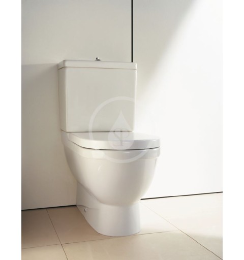 Duravit WC kombi misa, Vario odpad, s HygieneGlaze, alpská biela 0128092000