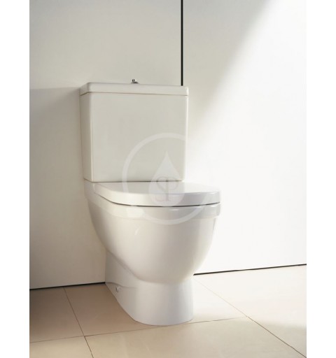 Duravit WC kombi misa, Vario odpad, s HygieneGlaze, alpská biela 0128092064