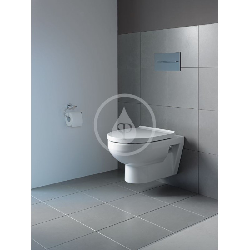 Duravit Závesné WC, Rimless, s WonderGliss, alpská biela 25620900001