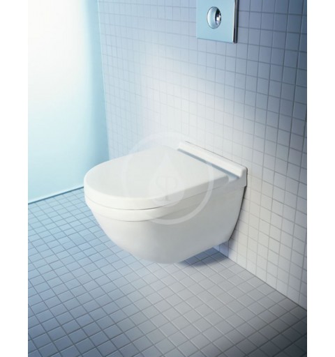 Duravit Závesné WC, Rimless, s WonderGliss, alpská biela 25270900001