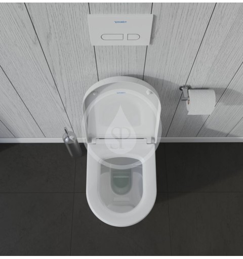 Duravit Stojace WC, zadný odpad, s WonderGliss, alpská biela 21690900001