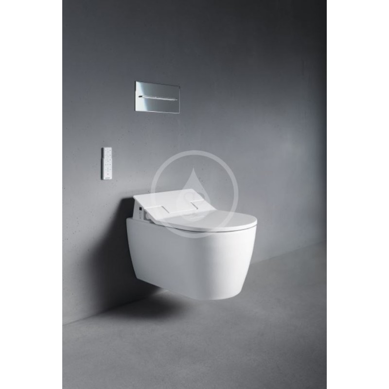 Duravit Závesné WC pre SensoWash, Rimless, s WonderGliss, alpská biela 25295900001