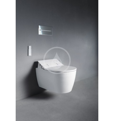 Duravit Závesné WC pre SensoWash, Rimless, s WonderGliss, alpská biela 25295900001