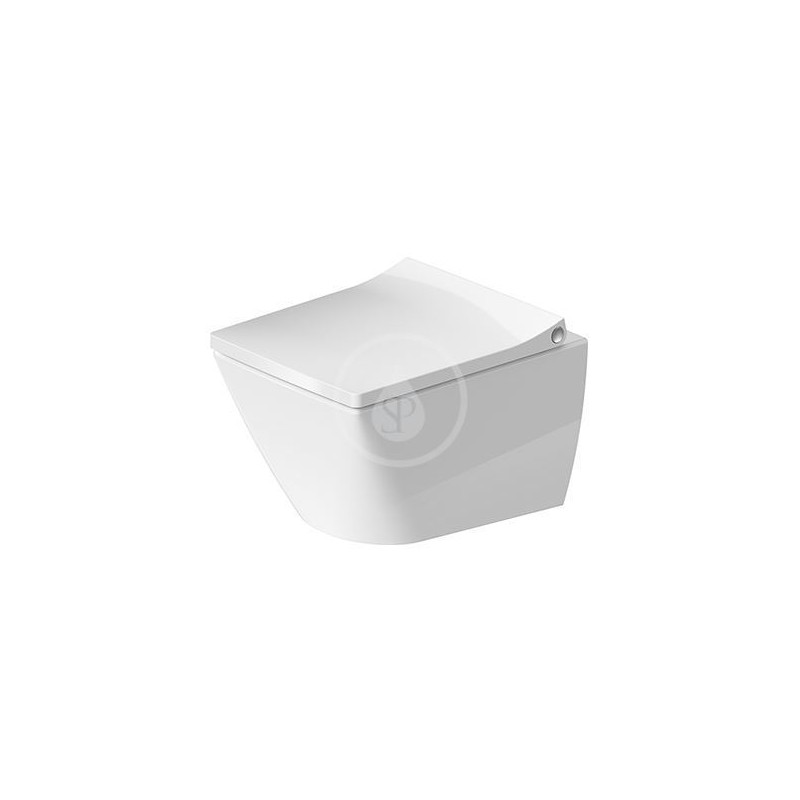Duravit Závesné WC Compact, Rimless, DuraFix, alpská biela 2573090000