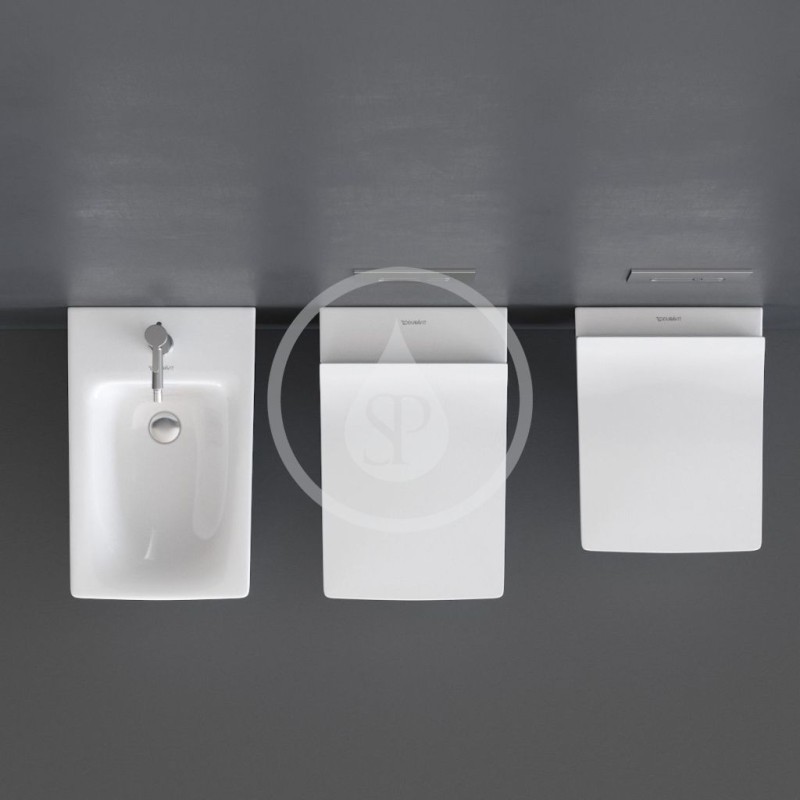 Duravit Závesné WC Compact, Rimless, DuraFix, alpská biela 2573090000