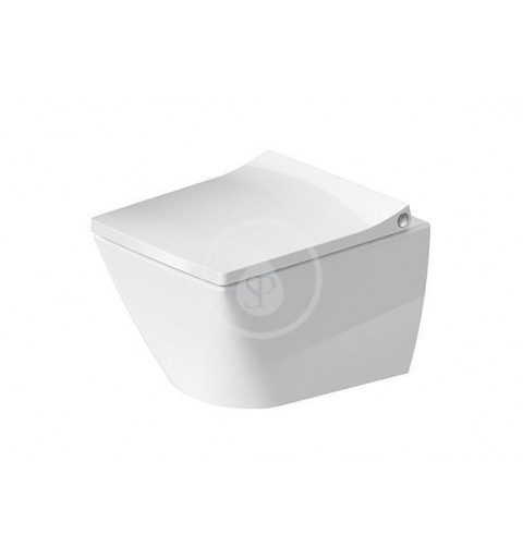 Duravit Závesné WC Compact, Rimless, DuraFix, s HygieneGlaze, alpská biela 2573092000