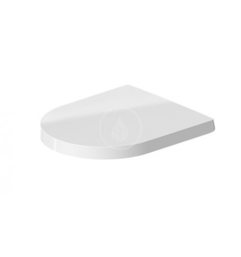 Duravit WC doska Compact, biela/biela satin mat 0020192600