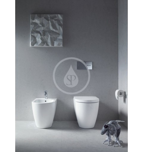 Duravit Stojace WC, zadný odpad, s HygieneGlaze, biela/matná biela 2169099000
