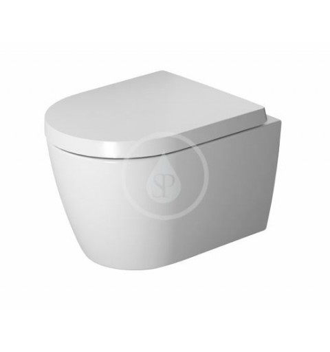 Duravit Závesné WC Compact, Rimless, s WonderGliss, biela/matná biela 25300926001