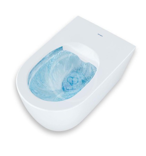 Duravit Závesné WC HygieneFlush pre SensoWash, Rimless, HygieneGlaze, biela 2579592000