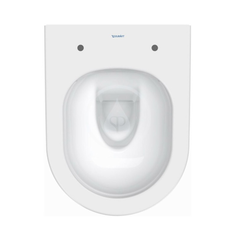 Duravit Závesné WC Compact, Rimless, s WonderGliss, biela 25870900001