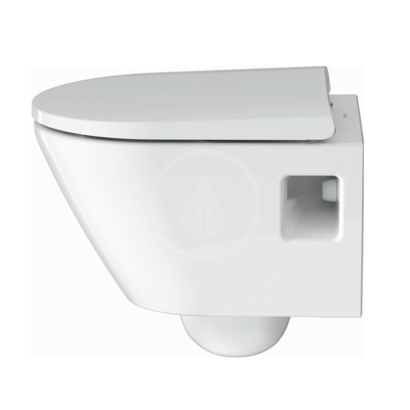 Duravit Závesné WC Compact, s doskou Rimless, biela 45870900A1