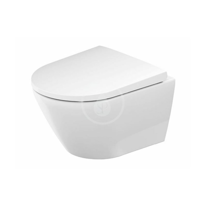 Duravit Závesné WC s doskou SoftClose, Rimless, biela 45880900A1