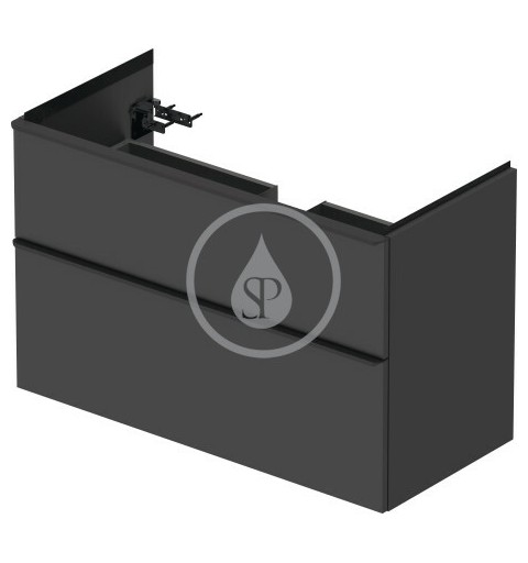 Duravit Umývadlová skrinka 984x625x452 mm, 2 zásuvky, graphite matt DE435604949