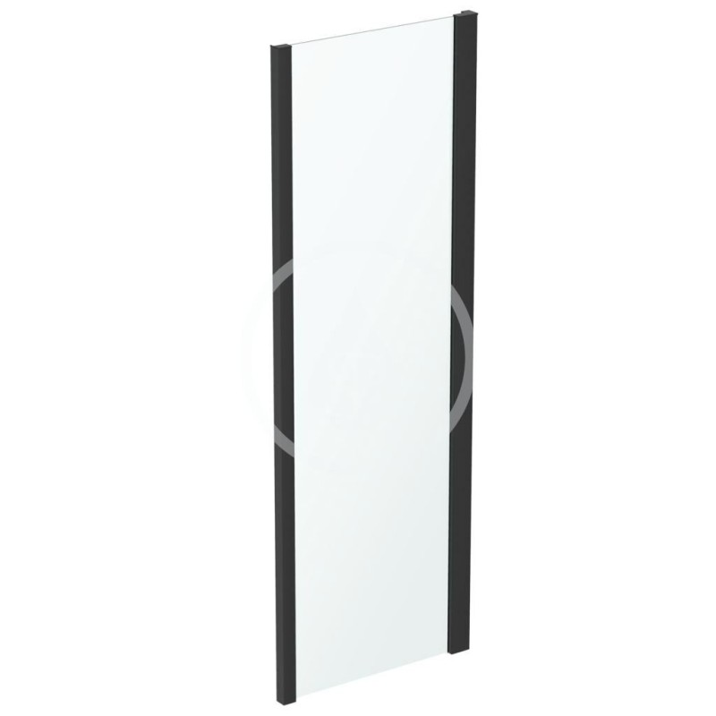 Ideal Standard Pevná bočná stena 700 mm, čierna/číre sklo K9297V3