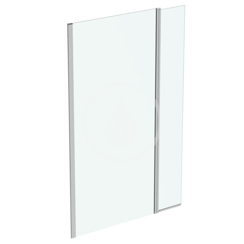 Ideal Standard Walkin stena s otočným panelom 1200 + 300 mm, silver bright/číre sklo T4882EO