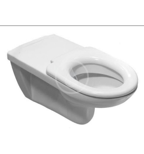 Jika WC sedadlo bez poklopu, Antibak, biela H8932823000631