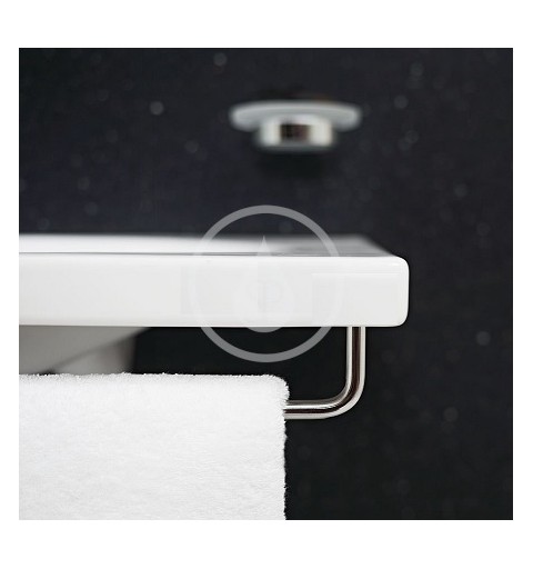 Jika Bočný držiak uteráka na umývadlo, 335 mm, ľavopravý, nehrdzavejúca oceľ H3812140040001
