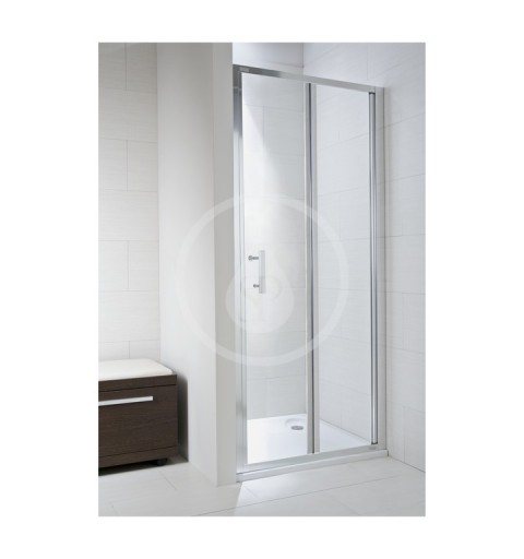 Jika Sprchové dvere skladacie Ľ/P, 900x1950 mm, strieborná/sklo arctic H2552420026661