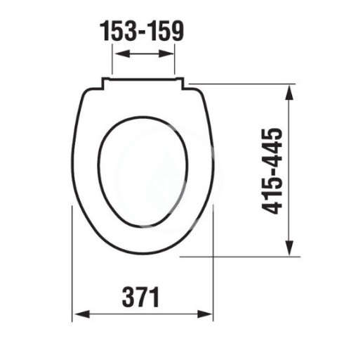 Jika WC doska, duroplast, biela H8932740000001