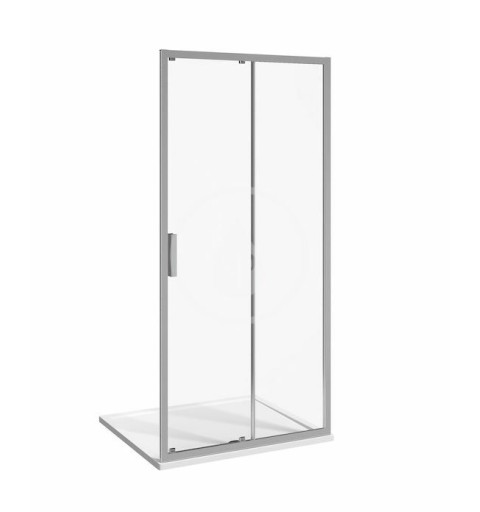 Jika Sprchové dvere dvojdielne L/P, 1400 mm, Jika perla Glass, strieborná/transparentné sklo H2422N80026681