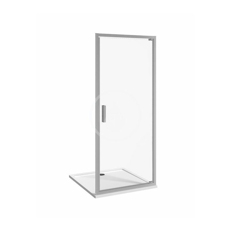 Jika Sprchové dvere pivotové jednokrídlové L/P, 900 mm, Jika perla Glass, strieborná/transparentné sklo H2542N20026681