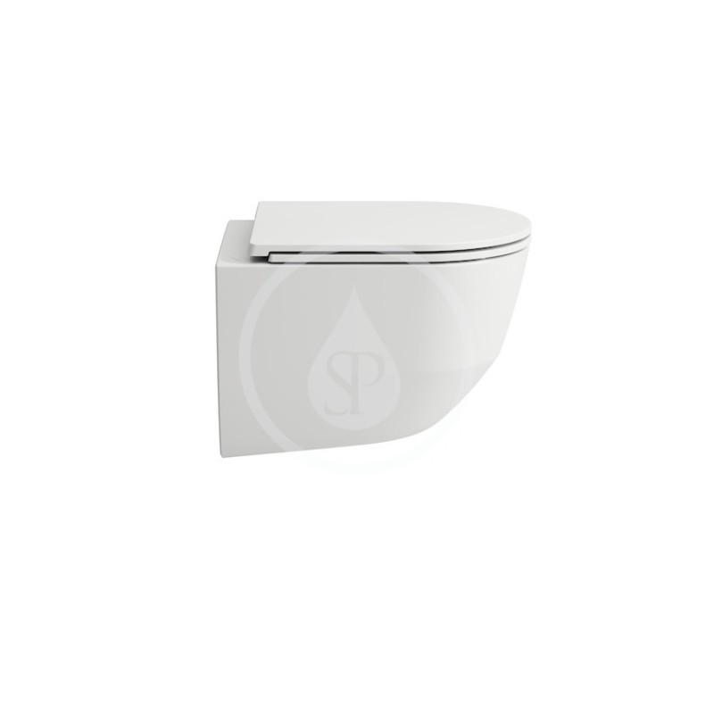 Laufen Závesné WC Compact s doskou SLIM, sklápaním SoftClose, Rimless, biela H8669550000001