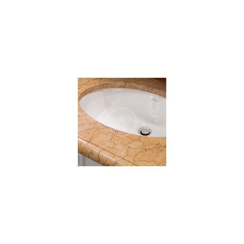 Villeroy & Boch Bezotvorové umývadlo s prepadom, 500x350 mm, biela 61470001