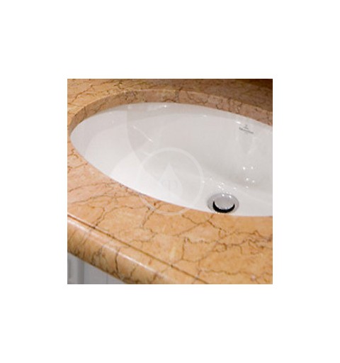 Villeroy & Boch Vstavané umývadlo s prepadom, 455x305 mm, s CeramicPlus, biela 614746R1
