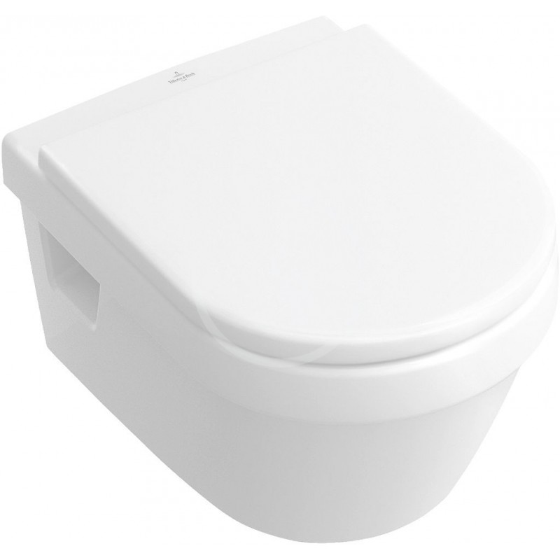 Villeroy & Boch Závesné WC, zadný odpad, DirectFlush, CeramicPlus, alpská biela 5684R0R1