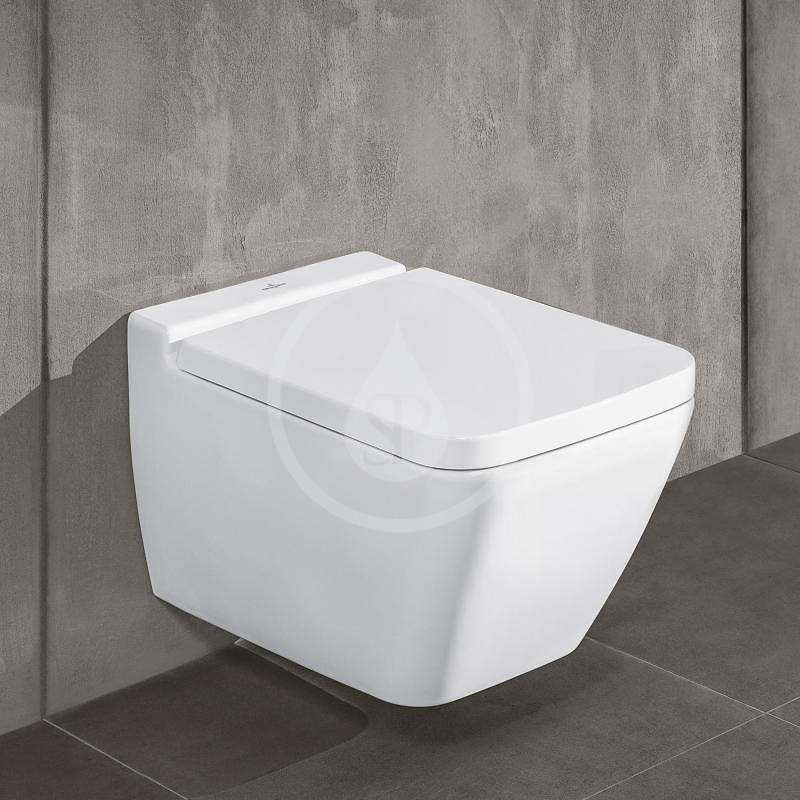 Villeroy & Boch Závesné WC, DirectFlush, CeramicPlus, alpská biela 4664R0R1