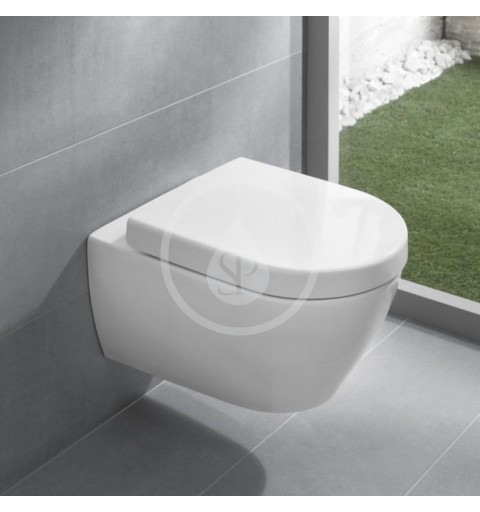 Villeroy & Boch Závesné kompaktné WC, DirectFlush, alpská biela 5606R001