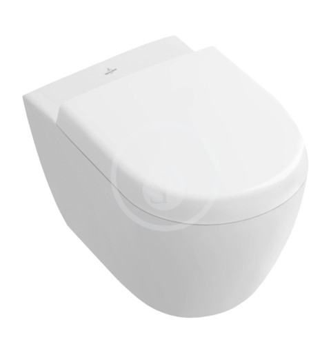Villeroy & Boch Závesné kompaktné WC, DirectFlush, CeramicPlus, alpská biela 5606R0R1