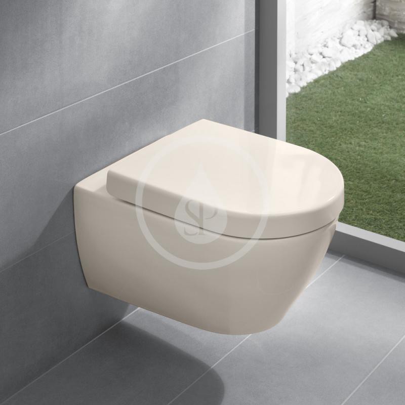 Villeroy & Boch Závesné WC, DirectFlush, CeramicPlus, Pergamon 5614R0R3