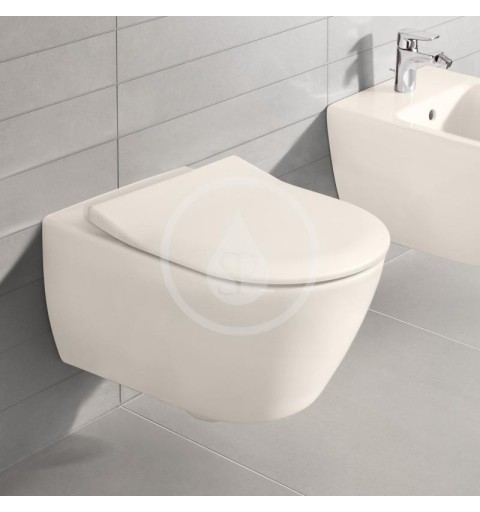 Villeroy & Boch Závesné WC, DirectFlush, CeramicPlus, Pergamon 5614R0R3