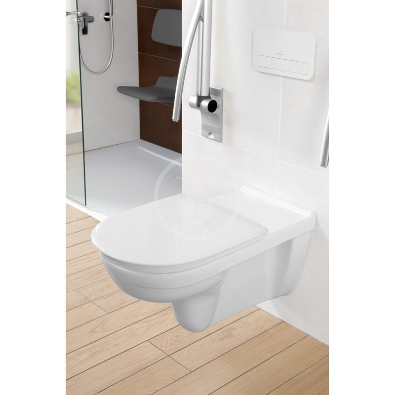 Villeroy & Boch WC sedadlo Compact, AntiBac, alpská biela 9M7261T1
