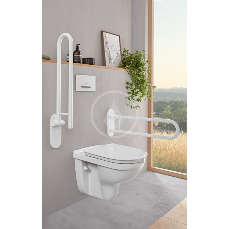 Villeroy & Boch Závesné WC bezbariérové, zadný odpad, DirectFlush, alpská biela 4695R001