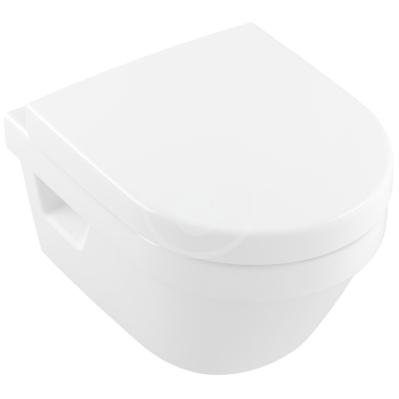 Villeroy & Boch Závesné WC Compact, zadný odpad, DirectFlush, AntiBac, CeramicPlus, alpská biela 4687R0T2