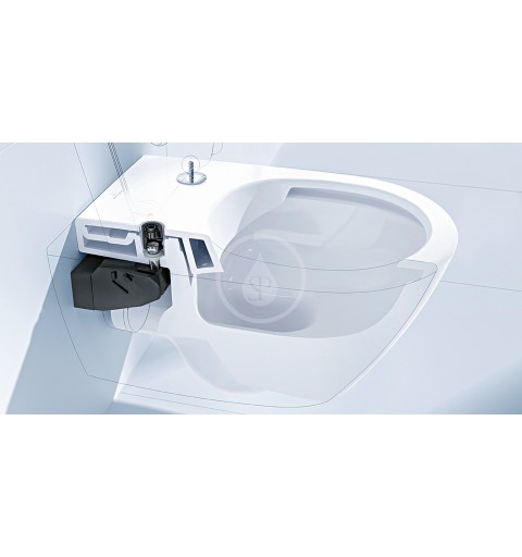 Villeroy & Boch Závesné WC, DirectFlush, CeramicPlus, alpská biela 4608R0R1