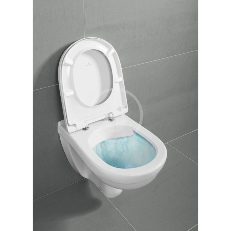 Villeroy & Boch Závesné WC, DirectFlush, CeramicPlus, alpská biela 5660R0R1