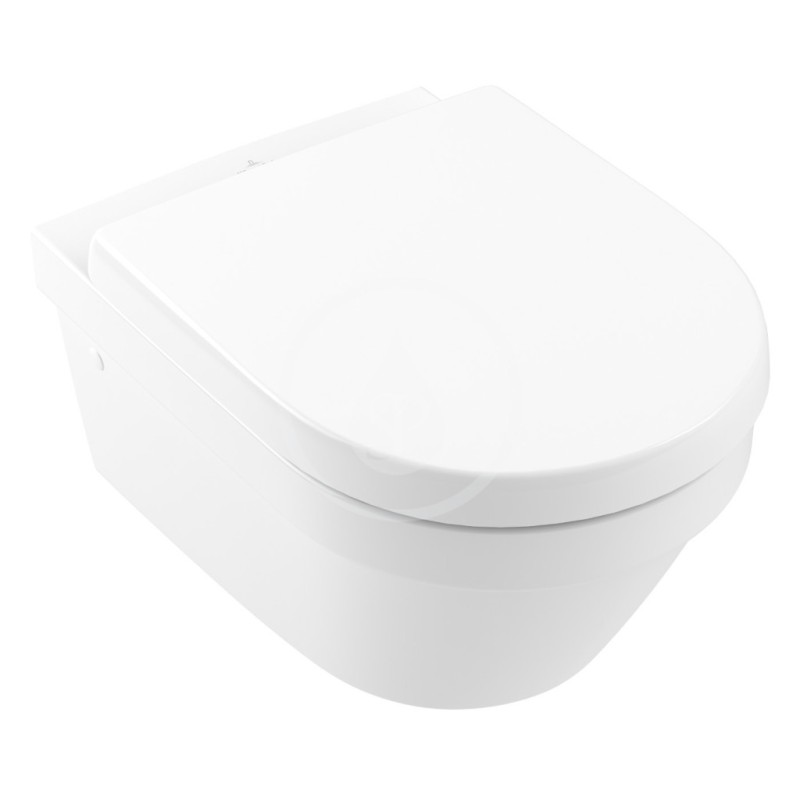Villeroy & Boch Závesné WC s WC doskou SoftClosing, DirectFlush, alpská biela 4694HR01
