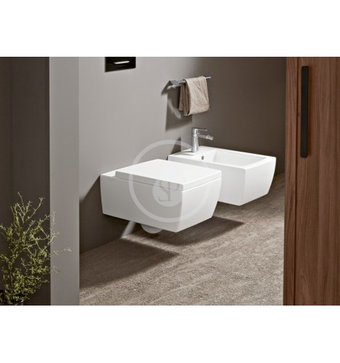 Villeroy & Boch Závesné WC, zadný odpad, DirectFlush, CeramicPlus, Stone White 4633R0RW