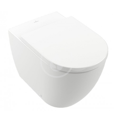 Villeroy & Boch Stojace WC, TwistFlush, AntiBac, CeramicPlus, Stone White 4671T0RW