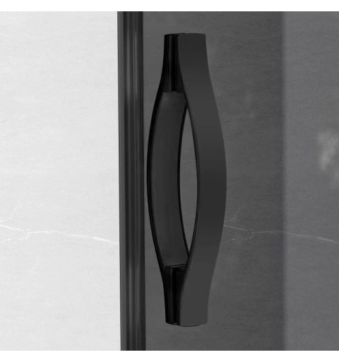 Gelco SIGMA SIMPLY BLACK štvorcová sprchová zástena 900x900 mm, rohový vstup, číre sklo