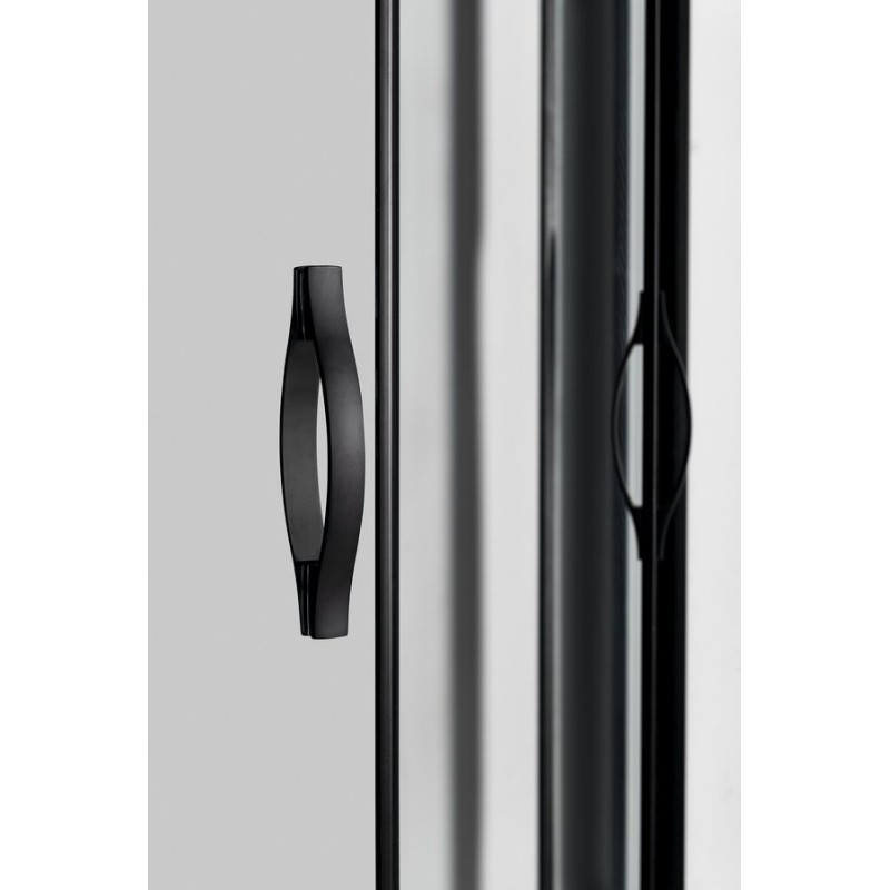 Gelco SIGMA SIMPLY BLACK štvrťkruhová sprchová zástena 1200x900mm, R550, číre sklo