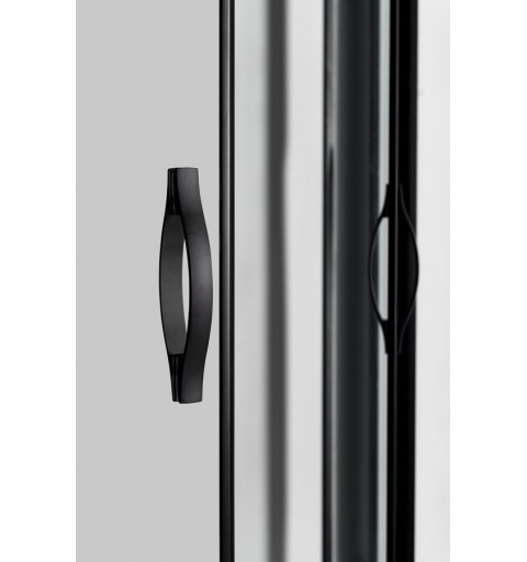 Gelco SIGMA SIMPLY BLACK štvrťkruhová sprchová zástena 800x800mm, R550, číre sklo