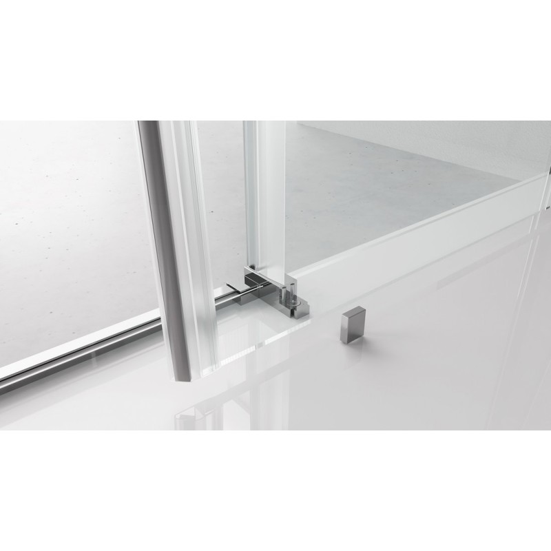 Polysan THRON LINE SQUARE sprchové dvere 1600 mm, číre sklo